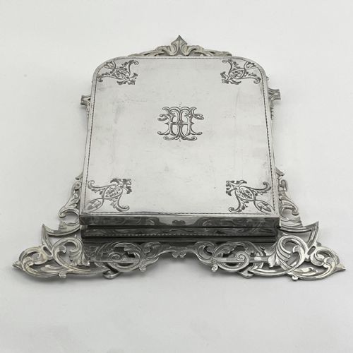 HARDY BROTHERS VICTORIAN SILVER PLATED DOUBLE PHOTO FRAME - ADDITIONAL PHOTO 2