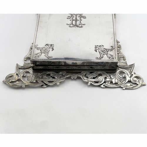 HARDY BROTHERS VICTORIAN SILVER PLATED DOUBLE PHOTO FRAME - ADDITIONAL PHOTO 3