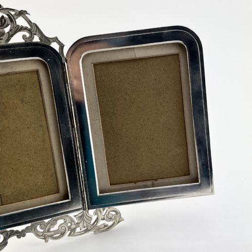 HARDY BROTHERS VICTORIAN SILVER PLATED DOUBLE PHOTO FRAME - ADDITIONAL PHOTO 6