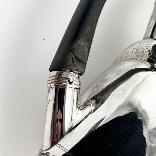 ELEGANT GEORGIAN STERLING SILVER TEAPOT - ADDITIONAL PHOTO 9