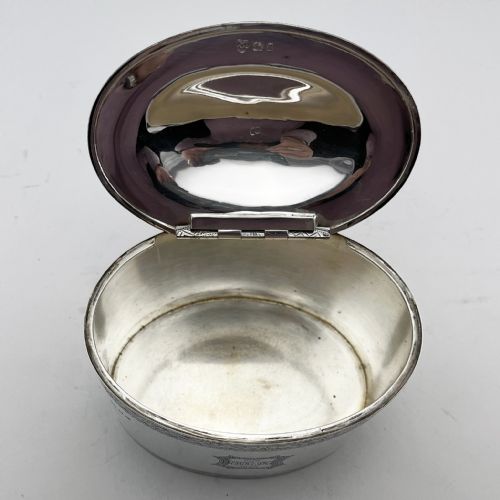 GEORGIAN STYLE STERLING SILVER TEA CADDY - ADDITIONAL PHOTO 5