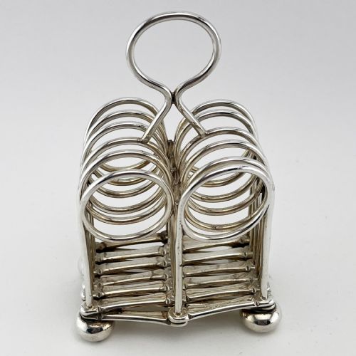 VICTORIAN SILVER PLATED EXPANDING TOAST RACK - ADDITIONAL PHOTO 2