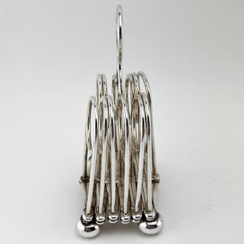 VICTORIAN SILVER PLATED EXPANDING TOAST RACK - ADDITIONAL PHOTO 4