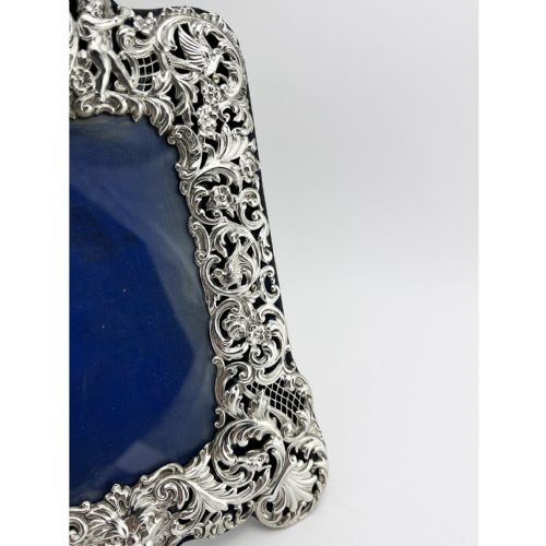 DECORATIVE VICTORIAN STERLING SILVER PHOTO FRAME - ADDITIONAL PHOTO 1
