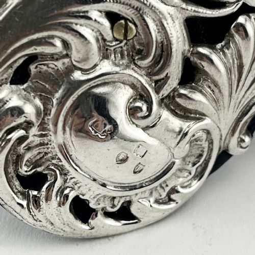 DECORATIVE VICTORIAN STERLING SILVER PHOTO FRAME - ADDITIONAL PHOTO 5