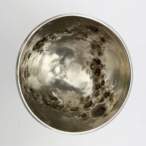 LARGE VICTORIAN STERLING SILVER GOBLET OR TROPHY - ADDITIONAL PHOTO 5