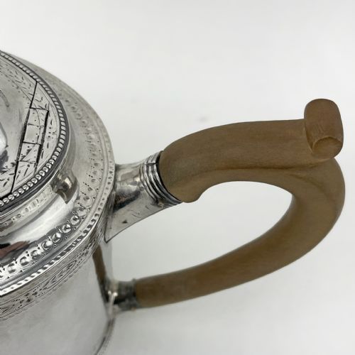 HESTER BATEMAN GEORGIAN STERLING SILVER TEAPOT - ADDITIONAL PHOTO 2