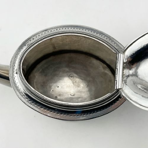 HESTER BATEMAN GEORGIAN STERLING SILVER TEAPOT - ADDITIONAL PHOTO 4
