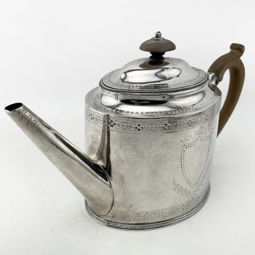 HESTER BATEMAN GEORGIAN STERLING SILVER TEAPOT - ADDITIONAL PHOTO 6
