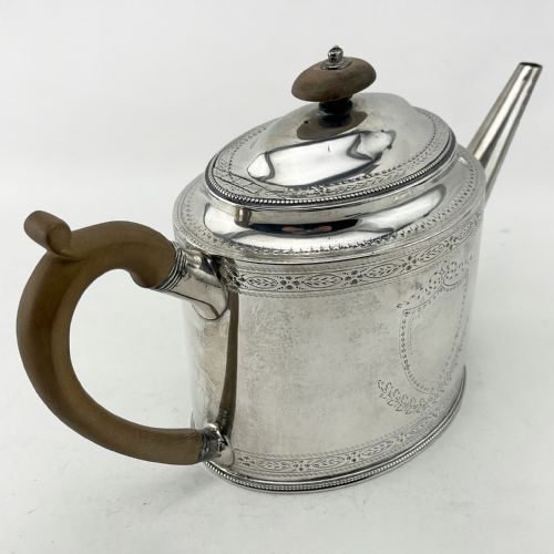 HESTER BATEMAN GEORGIAN STERLING SILVER TEAPOT - ADDITIONAL PHOTO 7