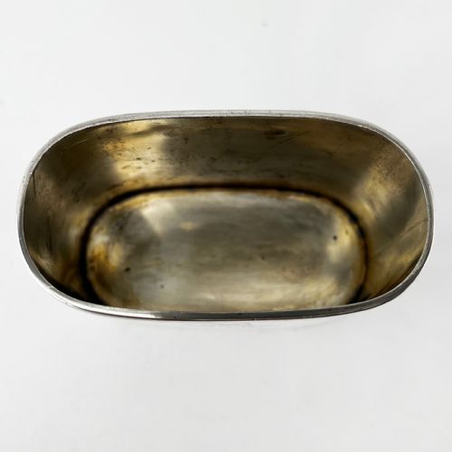 VICTORIAN GLASS AND STERLING SILVER HIP FLASK WITH REMOVABLE GILT CUP - ADDITIONAL PHOTO 4