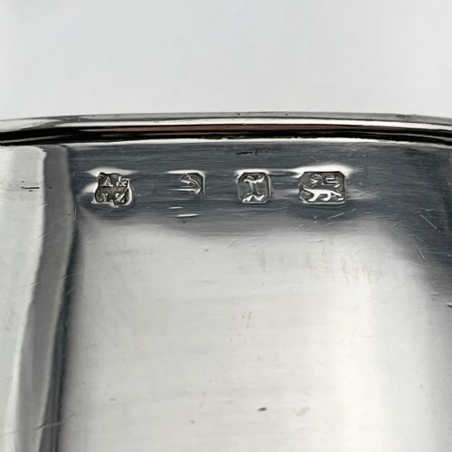 VICTORIAN GLASS AND STERLING SILVER HIP FLASK WITH REMOVABLE GILT CUP - ADDITIONAL PHOTO 7