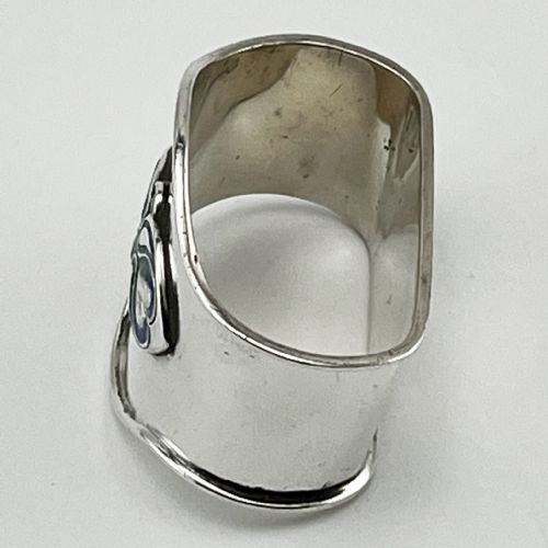 LIBERTY CO STERLING SILVER AND ENAMEL NAPKIN RING - ADDITIONAL PHOTO 1
