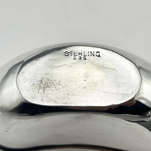 FLORAL PATTERN OVAL STERLING SILVER HIP FLASK - ADDITIONAL PHOTO 8