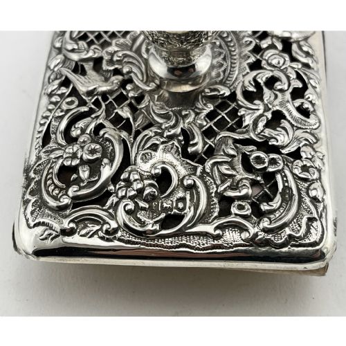 EDWARDIAN STERLING SILVER DESK BLOTTER - ADDITIONAL PHOTO 2