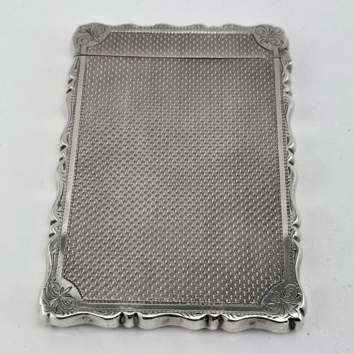 VICTORIAN STERLING SILVER VISITING CARD CASE - ADDITIONAL PHOTO 1