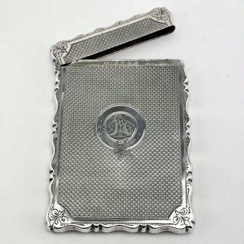 VICTORIAN STERLING SILVER VISITING CARD CASE - ADDITIONAL PHOTO 4