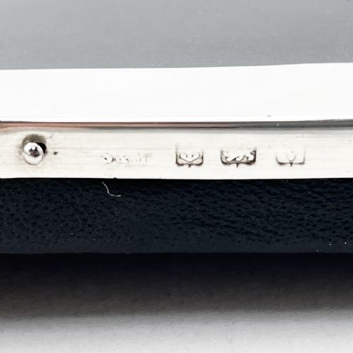 PLAIN RECTANGULAR ANTIQUE STERLING SILVER PHOTO FRAME - ADDITIONAL PHOTO 5