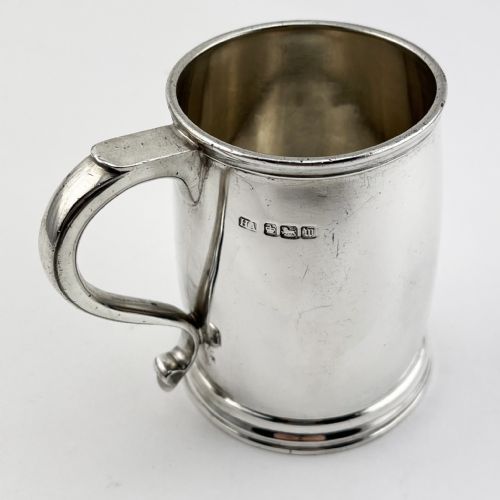 EDWARDIAN STERLING SILVER CHILDS CHRISTENING MUG
