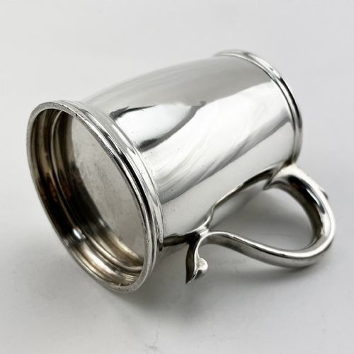 EDWARDIAN STERLING SILVER CHILDS CHRISTENING MUG - ADDITIONAL PHOTO 2