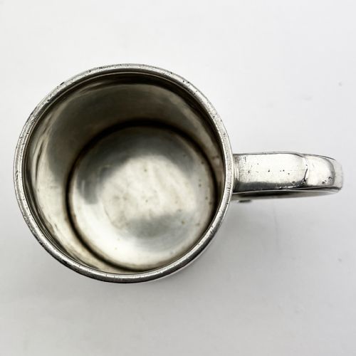 EDWARDIAN STERLING SILVER CHILDS CHRISTENING MUG - ADDITIONAL PHOTO 4