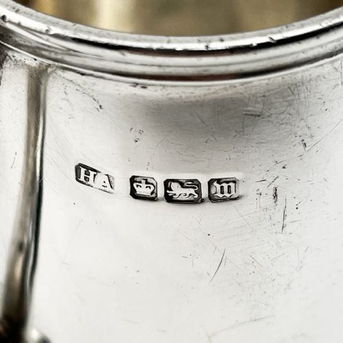 EDWARDIAN STERLING SILVER CHILDS CHRISTENING MUG - ADDITIONAL PHOTO 5