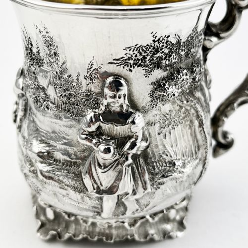 VICTORIAN STERLING SILVER CHRISTENING MUG - ADDITIONAL PHOTO 1