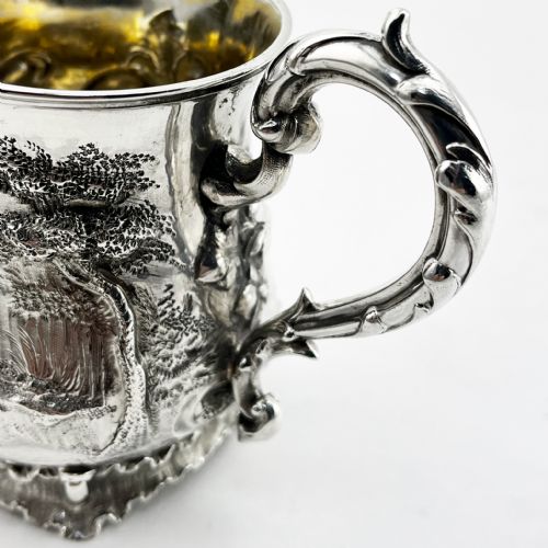VICTORIAN STERLING SILVER CHRISTENING MUG - ADDITIONAL PHOTO 3