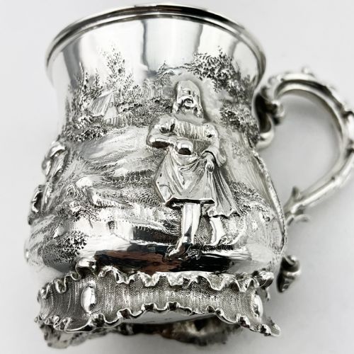 VICTORIAN STERLING SILVER CHRISTENING MUG - ADDITIONAL PHOTO 4