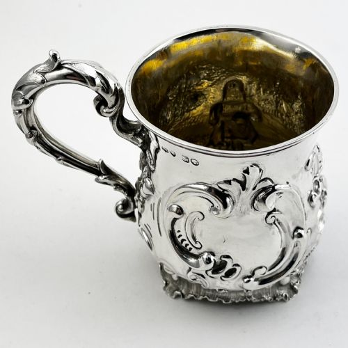 VICTORIAN STERLING SILVER CHRISTENING MUG - ADDITIONAL PHOTO 5