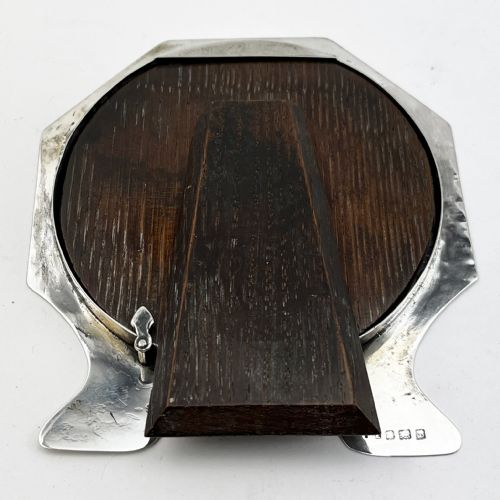 PLAIN STERLING SILVER PHOTO FRAME WITH CIRCULAR WINDOW - ADDITIONAL PHOTO 3