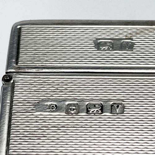 ENGINE TURNED STERLING SILVER TRINKET OR CIGARETTE BOX - ADDITIONAL PHOTO 6