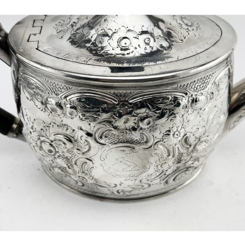 GOOD QUALITY GEORGIAN STERLING SILVER TEAPOT - ADDITIONAL PHOTO 5