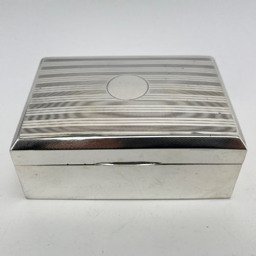 STERLING SILVER CIGARETTE OR TRINKET BOX - ADDITIONAL PHOTO 1