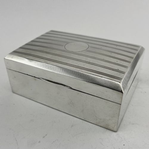 STERLING SILVER CIGARETTE OR TRINKET BOX - ADDITIONAL PHOTO 2