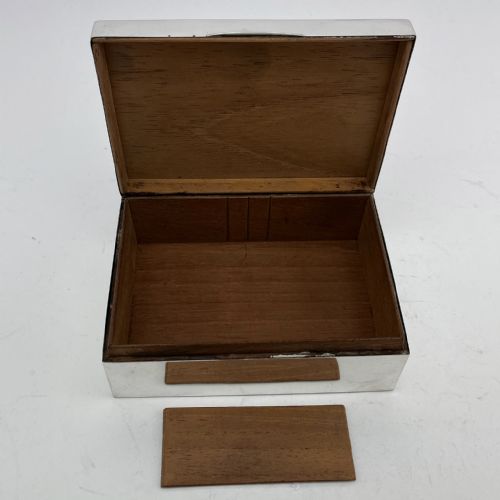 STERLING SILVER CIGARETTE OR TRINKET BOX - ADDITIONAL PHOTO 4