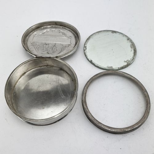 ELKINGTON CO STERLING SILVER BOX OR COMPACT OR TRINKET BOX - ADDITIONAL PHOTO 3