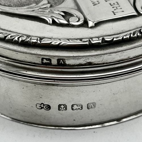 ELKINGTON CO STERLING SILVER BOX OR COMPACT OR TRINKET BOX - ADDITIONAL PHOTO 6