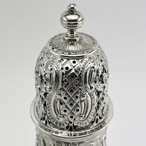 IMPRESSIVE VICTORIAN STERLING SILVER SUGAR CASTER - ADDITIONAL PHOTO 1