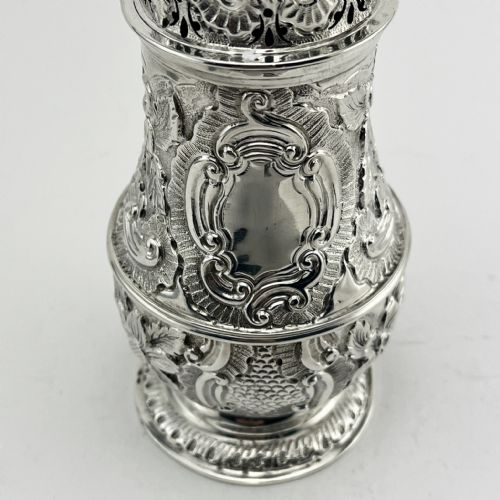 IMPRESSIVE VICTORIAN STERLING SILVER SUGAR CASTER - ADDITIONAL PHOTO 3