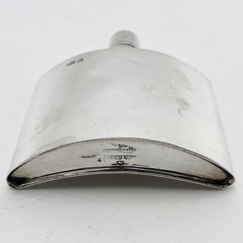 SMART PLAIN WALKER HALL STERLING SILVER HIP FLASK - ADDITIONAL PHOTO 3