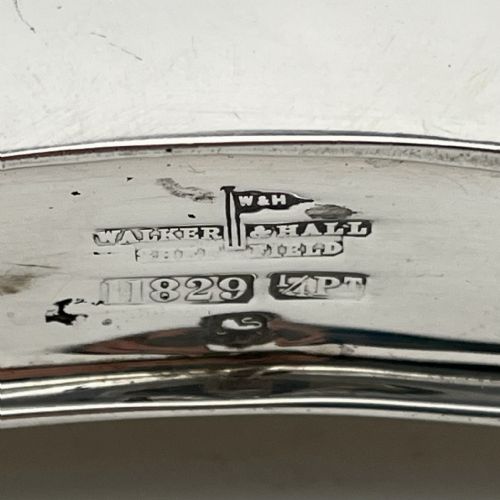 SMART PLAIN WALKER HALL STERLING SILVER HIP FLASK - ADDITIONAL PHOTO 6