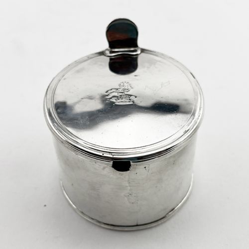 PLAIN GEORGE III STERLING SILVER MUSTARD POT - ADDITIONAL PHOTO 1