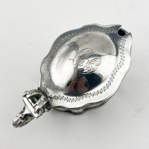 VICTORIAN STERLING SILVER OVAL MUSTARD POT - ADDITIONAL PHOTO 1