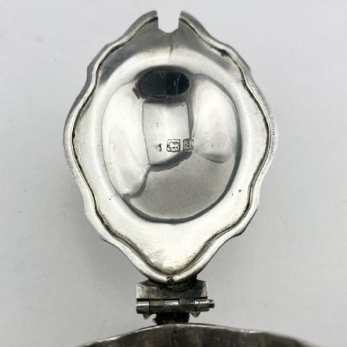 VICTORIAN STERLING SILVER OVAL MUSTARD POT - ADDITIONAL PHOTO 5