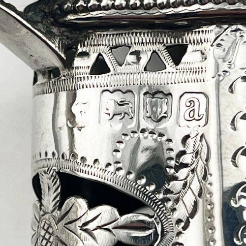 VICTORIAN STERLING SILVER OVAL MUSTARD POT - ADDITIONAL PHOTO 6