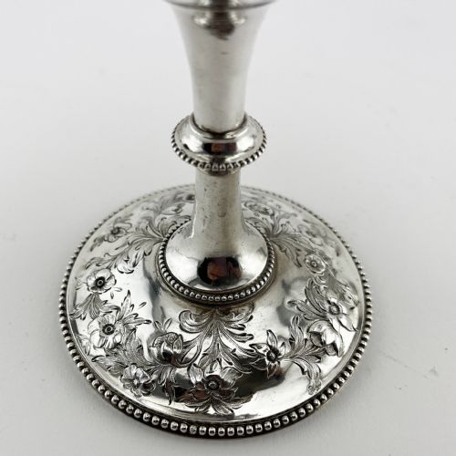 IMPRESSIVE VICTORIAN STERLING SILVER GOBLET - ADDITIONAL PHOTO 6