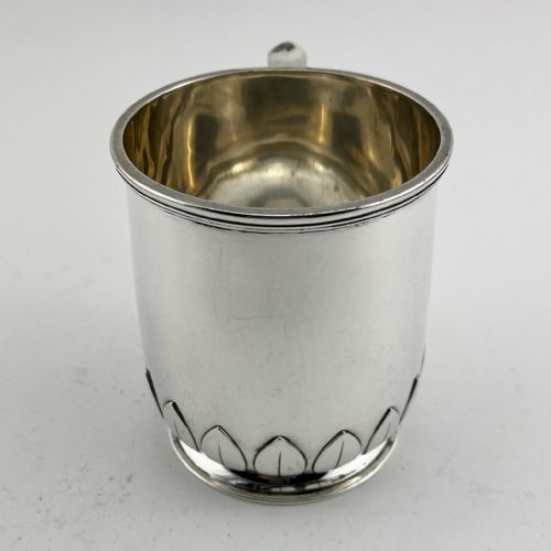 STERLING SILVER PINT MUG WITH PLAIN BODY - ADDITIONAL PHOTO 4