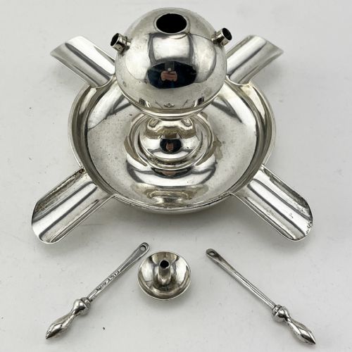 GOLDSMITH SILVERSMITH STERLING SILVER TABLE CIGAR LIGHTER - ADDITIONAL PHOTO 5