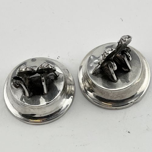 PAIR OF FIGURAL STERLING SILVER OWL MENU HOLDERS - ADDITIONAL PHOTO 3